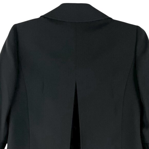 Tahari Women's Lined Black Blazer Jacket Sz 4 Bell Sleeve Two Buttons Polyester - Picture 4 of 12